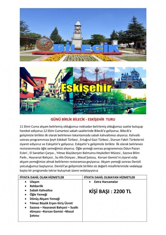 Ocak üyelerinin şimdiki rotası Eskişehir ve Bilecik