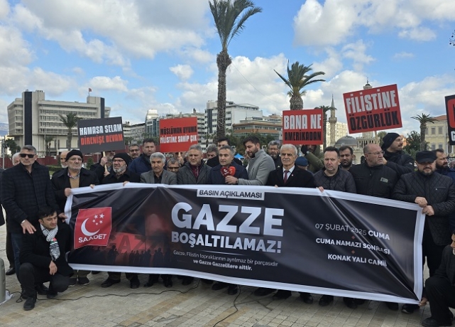 Saadet Partisi Gazze için meydanlara indi