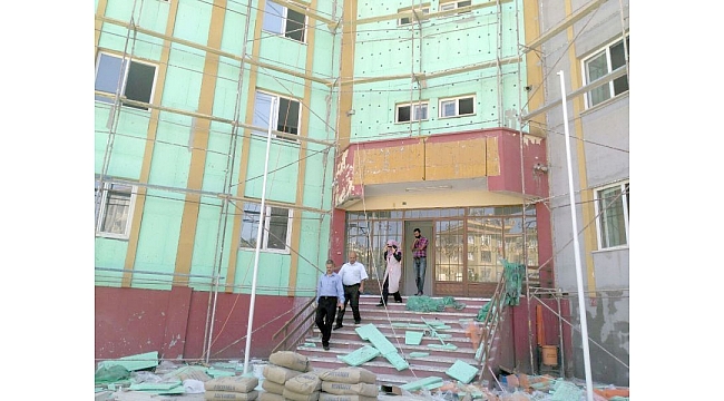 Fen Lisesi yurt onarım çalışmaları devam ediyor