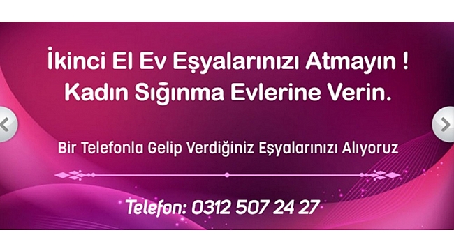 "Yeni hayata" ikinci el eşya desteği