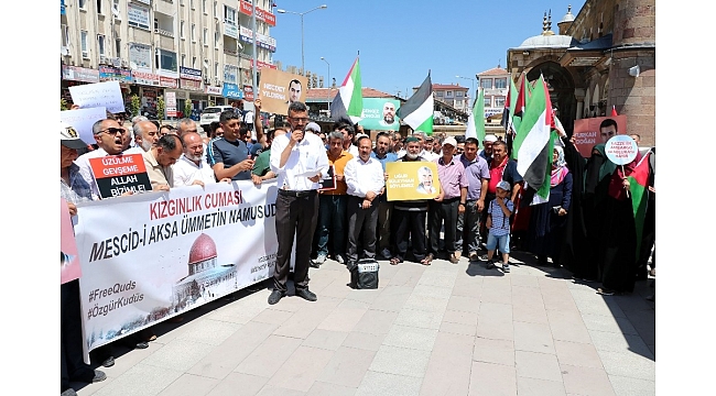 Sivas ve Yozgat'ta İsrail protestosu