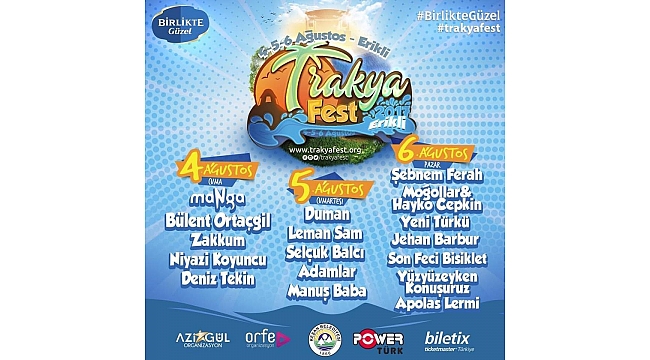 Trakya'nın festivali TrakyaFest başlıyor