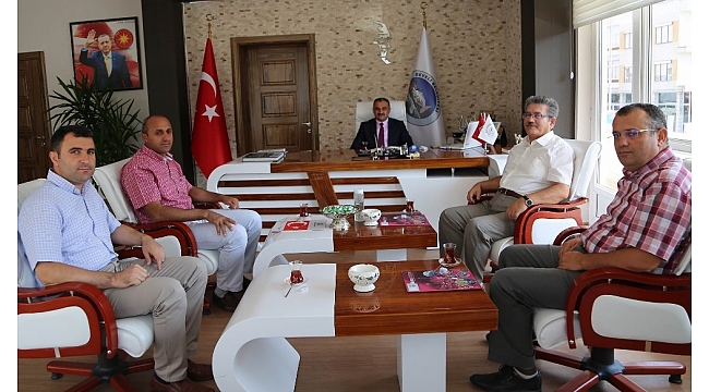 Hastane ve saray halı yönetiminden Başkan Cabbar'a ziyaret