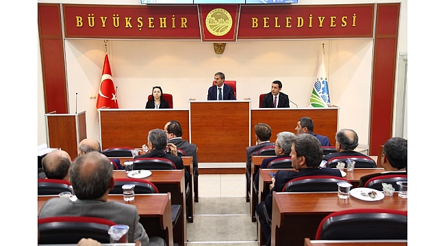 Büyükşehir Belediyesi ekim ayı meclis toplantısı gerçekleşti