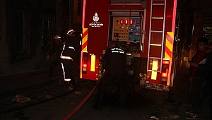 Ofiste çıkan yangında 1 kişi mahsur kaldı