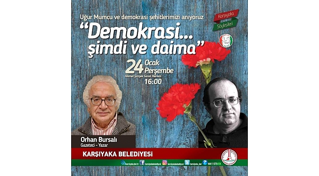 Karşıyaka’da Uğur Mumcu anılıyor