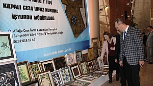 Mahkumların eserleri İzmir Adliyesinde sergilendi