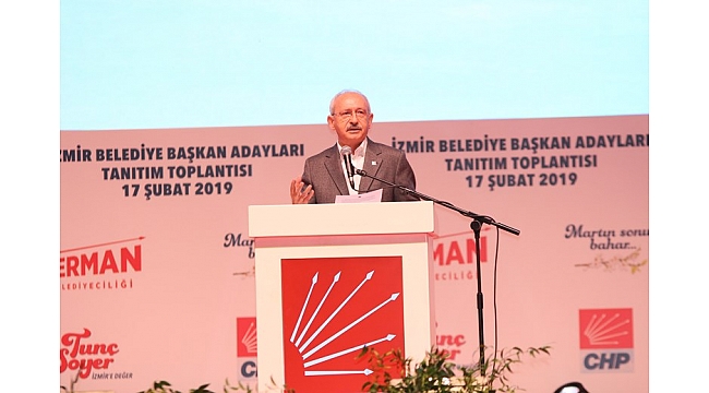 CHP Lideri İzmir adaylarını tanıttı