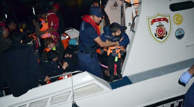 21'i çocuk 35 kaçak göçmen yakalandı