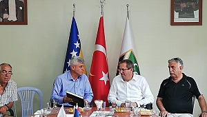 Başkan Mesut Ergin’i Bosna Sancak Derneği’ni Ziyaret Etti