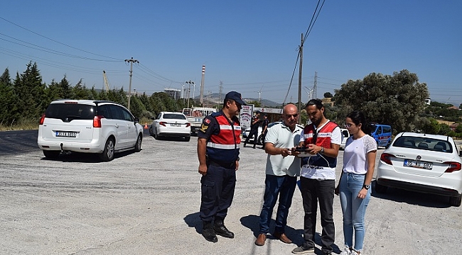 Jandarma sürücüleri drone ile havadan denetledi