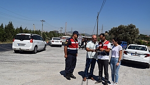 Jandarma sürücüleri drone ile havadan denetledi