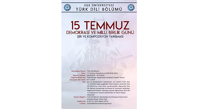 15 Temmuz şiir ve kompozisyonlarla anlatılacak