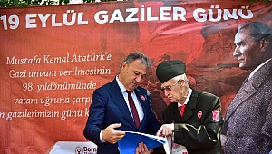 Bornova’da gazilere vefa