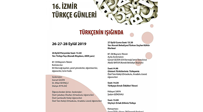 Dil Derneği ile Konak Belediyesi birlikte kutluyorlar
