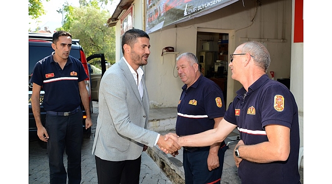 Gürbüz, Foça İtfaiye Grubunu Ziyaret Etti