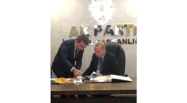 Başkan Koştu vizyon projeleri Cumhurbaşkanı Erdoğan&#039;a anlattı
