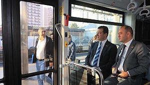 İmamoğlu,yerli metrobüsü test etti