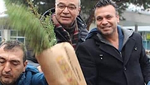 İZİD İzmir'de 3000 Çam fidanı dağıttı.