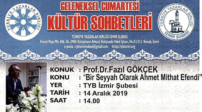 İzmir Yazarlar Birliğinde Kültür Sohbetleri Devam Ediyor