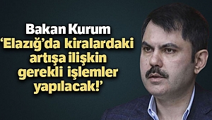 Bakan Kurum: 'Kiralardaki artışa ilişkin gerekli hukuki işlem yapılacak'