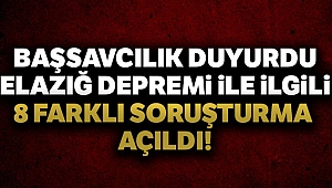 Başsavcılıktan deprem açıklaması: '8 farklı soruşturma başlatıldı'