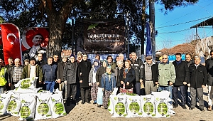 Yangından zarar gören üreticiye Büyükşehir'den destek