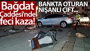 Bağdat Caddesi'nde feci kaza: 1 kişi ağır yaralandı