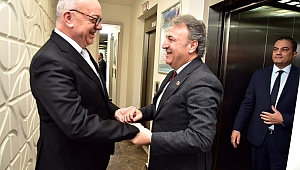 Bornova Belediye Başkanı İduğ'dan Başkan Ergün'e ziyaret