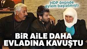 HDP önünde eylem başlattı, 6 yıl sonra oğluna kavuştu