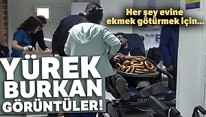 Her şey evine ekmek götürmek için...Acilde bile simit tezgahını elinden bırakmadı