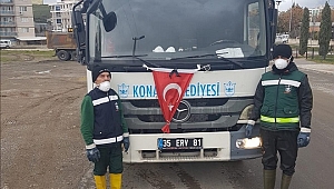 Konaklı işçilerden şehitlere saygı duruşu