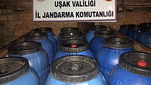 Uşak'ta 22 bin litre kaçak içki ele geçirildi