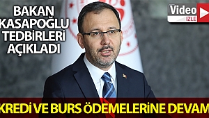 Bakan Kasapoğlu, korona virüs tedbirlerini açıkladı