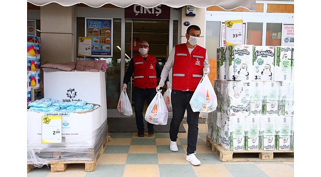 Bayraklı Belediyesinden 65 yaş üstüne alışveriş desteği