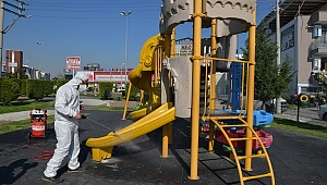 Çiğli’deki Parklara korona önlemi
