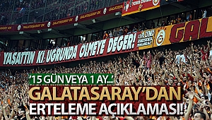 Galatasaray, ligin ertelemesini istiyor