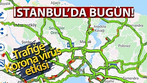 İstanbul’da trafiğe Korona virüs etkisi
