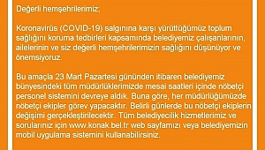 Konak Belediyesi’nde nöbetçi personel sistemi