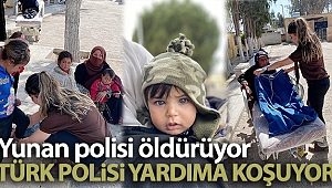Yunan polisi öldürüyor, Türk polisi yardıma koşuyor