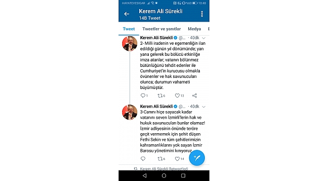 AK Partili Sürekli'den İzmir Barosu'na tepki!