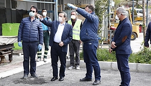 Başkan Batur’dan personele moral ziyareti