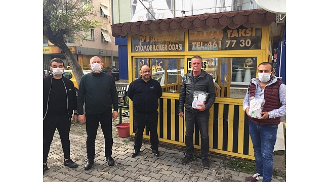 Bornovalı şoförlere koronadan korunma paketi