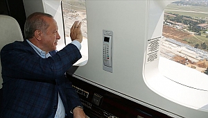 Erdoğan İstanbul'da yapımı devam eden hastaneleri havadan inceledi