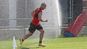 Göztepeli futbolcular gruplar halinde tesislerde çalışmaya başladı