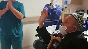 Korona'yı yendi alkışlarla taburcu edildi