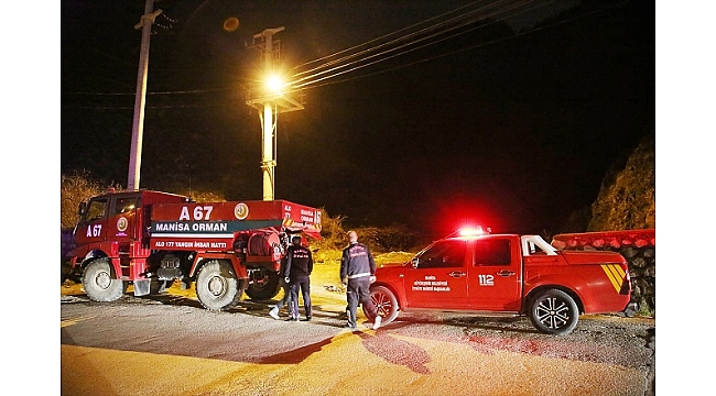 Manisa'da makilik alanda çıkan yangın söndürüldü