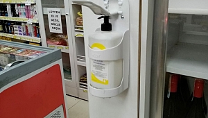 Marketlere dezenfektan ve maske denetimi