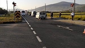 Minibüs elektrikli bisiklete çarptı: 1 ölü