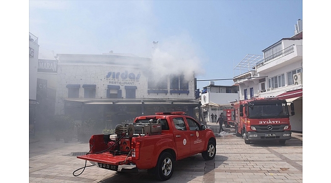 Muğla'da iş yerinde çıkan yangın söndürüldü